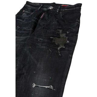 Dsquared2 Jeans Baggy In Denim Nero DQ3578-D0AI1-DQ02 Per Bambini