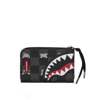 SPRAYGROUND Portafoglio GRAY PEEKING CHARACTER CHECK 910W8917NSZ