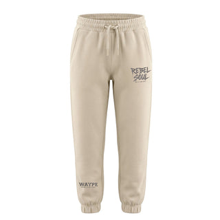 WAYPE Tuta Beige In Cotone Con Stampa Glitterata CFRW02 Per Bambina