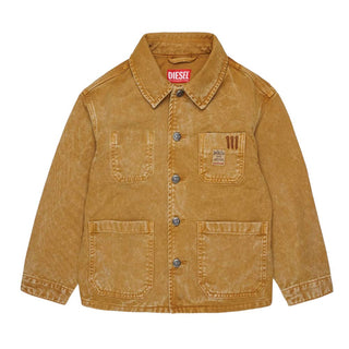 Diesel Giacca In Denim Color Cammello J02546-KXBU9-K760 Per Bambini
