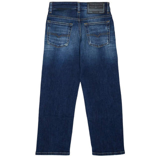 Diesel Jeans Relaxed Fit In Denim Blu J02939-KXBUL-K01 Per Bambini