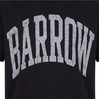 Barrow T-shirt Nera In Jersey Con Logo F6BWUATH008-110