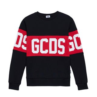 Gcds Felpa girocollo in cotone con logo B2JU1527BA2