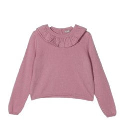 Il Gufo Pullover mit Rüschen A21MA354EM220