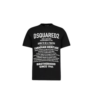Dsquared2 Crewneck T-shirt with logo and print DQ046W-D00XG