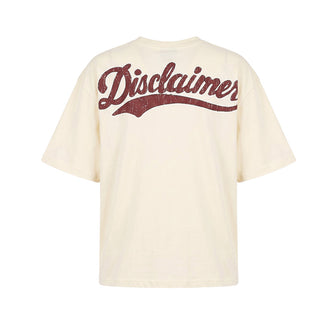 Disclaimer T-shirt Oversize Avorio Con Stampa 26IDK59127A Per Bambino