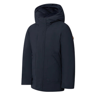 Save the Duck Parka Albi con cappuccio e logo J41447B