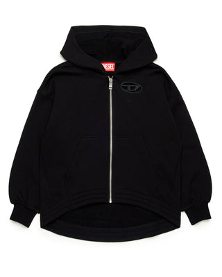 Diesel Felpa Oversize J02200-KYAX3 Con Zip e Cappuccio