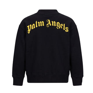 Palm Angels Felpa Nera Con Logo F6PAJBSW140/110 Per Bambini