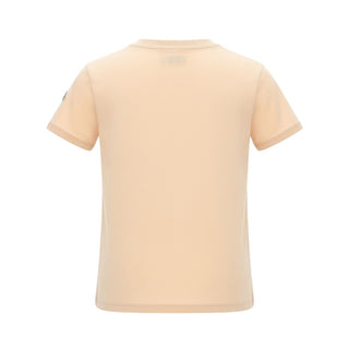 Moncler T-shirt Rosa Nude In Jersey Con Strass K19548C00016-51N
