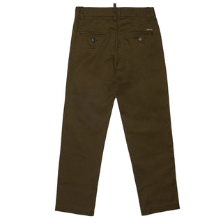 Dsquared2 Pantaloni Chino Verdi DQ3428-D0AIG-DQ558 Per Bambino