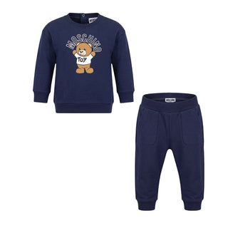 Moschino Tuta Sportiva In Cotone Per Neonati MUK03P