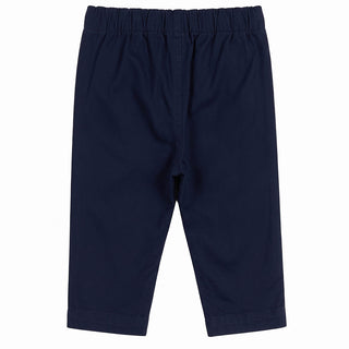 J.o Milano Pantaloni Blu In Gabardina 2664B2-01J Per Bambino