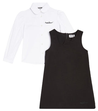 Moschino-Kleid mit weißem Hemd HDK02T