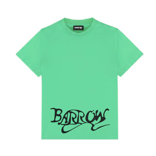 Barrow T-shirt A Maniche Corte Verde Con Logo S6BKJUTH075-087