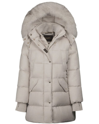 MooRER Giubbino Con Cappuccio TALASSA Bordo In Pelliccia di Volpe