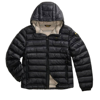 Blauer Giubbino Trapuntato A Righe Nero 26WBLKC02262-999EB Charles Jr Per Bambino