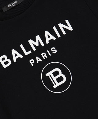 Balmain Felpa girocollo con stampa frontale 6M4760