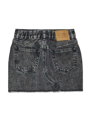 Maison Margiela Gonna in denim nera effetto vintage M60864-MM06D