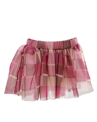 u+è Gonna a balze in tulle da bambina UE1499