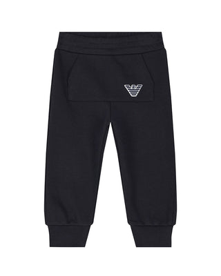 Emporio Armani Pantaloni jogger blu navy da neonato 6DHVJ3-4J6VZ