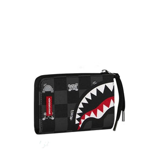 SPRAYGROUND Portafoglio GRAY PEEKING CHARACTER CHECK 910W8917NSZ