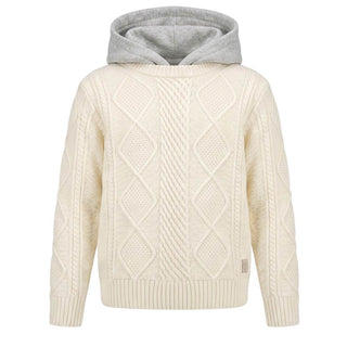 Eleventy Maglia In Lana Con Cappuccio Per Bambino EV9P70-Z2498