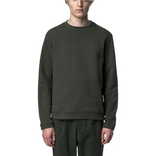 k-Way Felpa Perruel Verde In Cotone K4147PW-WMR Per Uomo