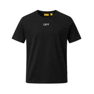 Off-White T-shirt Nera Con Stampa 44GAA001S26J003001 Per Bambina