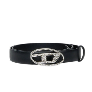 Diesel Cintura In Pelle Con Oval D con strass J02524-KXBLR-K900