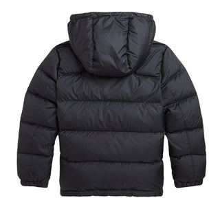 Polo Ralph Lauren Giubbino Nero Trapuntato Con Cappuccio 323969861001 Per Bambino