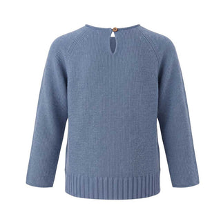 Maperò Maglia Blu Avio In Misto Lana M34368/153J Per Bambina