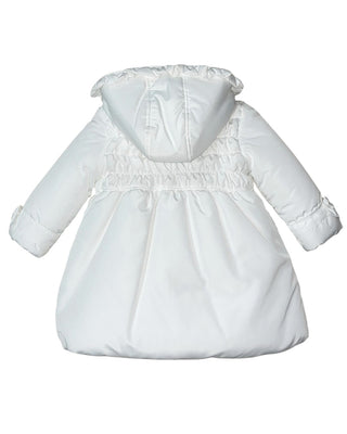 Aletta Giubbino bianco lungo da neonata R555244