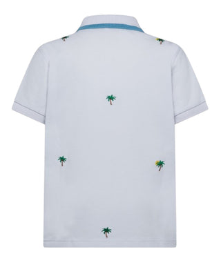 Sun68 Polo A Maniche Corte A35328 Con Ricami