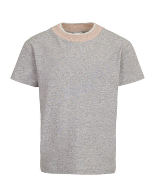 Eleventy T-shirt grigia a maniche corte con logo ET8P21-Z1682