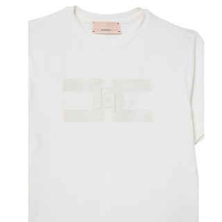 Elisabetta Franchi T-shirt in jersey a maniche corte con logo EGTS100.0