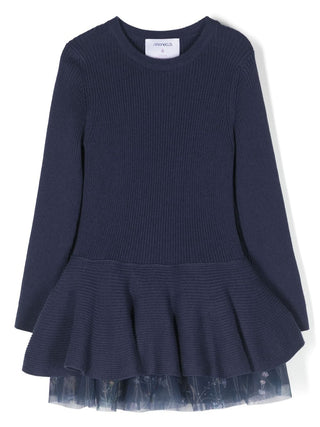 Simonetta Dress with flounced skirt ST1A00W0121620BL