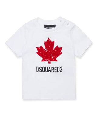 Dsquared2 T-shirt in jersey a maniche corte con stampa DQ3112 D00XM
