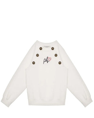 Philosophy Felpa girocollo con logo frontale PFFE019