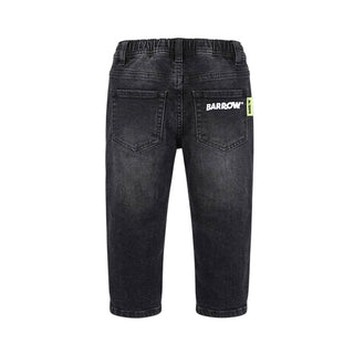 Barrow Jeans In Denim Nero Con Logo F6BKUNDP193-411 Per Neonato