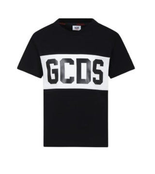 GCDS T-shirt girocollo con logo in contrasto DOM005
