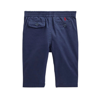 Polo Ralph Lauren Pantaloni Blu In Gabardina Per Neonato 320855803002