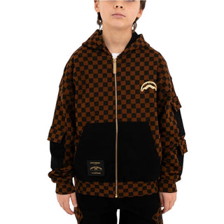 SPRAYGROUND Felpa Con Zip E Cappuccio SPY1493G Per Bambini