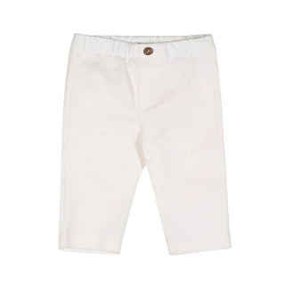 J.o Milano Pantaloni Panna In Gabardina 2664B2-02 Per Neonati