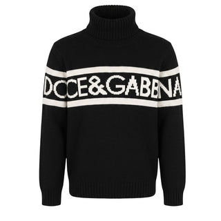 Dolce &amp; Gabbana Pullover mit hohem Kragen L4KW77-JCVM5