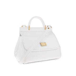 Dolce & Gabbana Borsa Sicily Mini In Vernice Bianca EB0003-A1067-87682