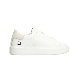 D.A.T.E. Sneakers Sfera Calf W4310-SF-CA-WH In Pelle e Camoscio
