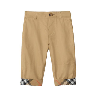 Burberry Pantaloni In Twill Beige 8121240