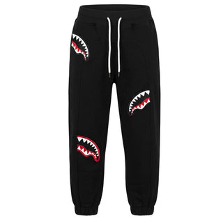 SPRAYGROUND Pantaloni Jogger Neri Con Patch SPY1526G Per Bambini
