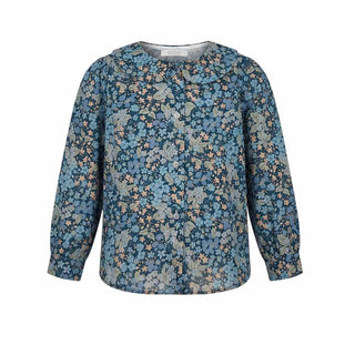Coccodè Camicia Blu Con Fantasia Floreale C64131/461 Per Neonata